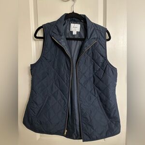 Old Navy Women's Quilted Vest - Dark Blue